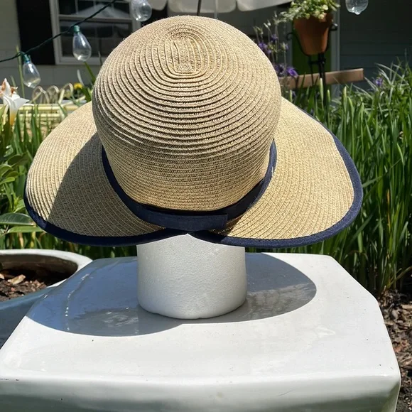 Sun Straw Hat Sz 21.5” - Picture 3 of 7